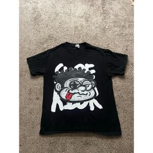 All black graphic tee